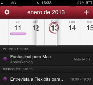 DayTicker de Fantastical