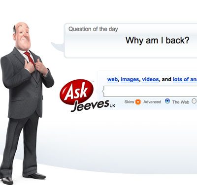 ask jeeves returns Ask.com cierra, dicen que no pueden con Google