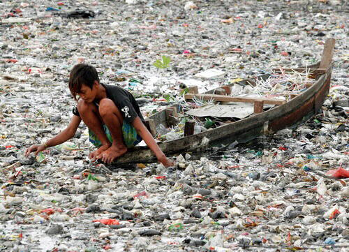 Contaminación río