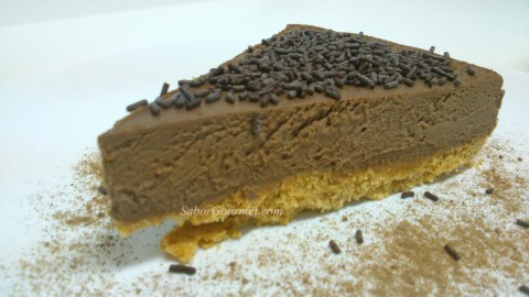 tarta de chocolate con queso