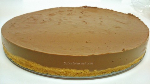 tarta de chocolate y queso